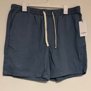 Goodfellow & Co Blue Elastic Waist Drawstring Shorts
